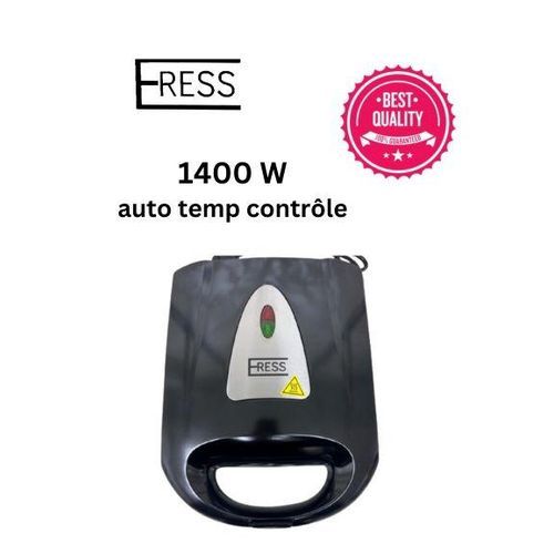 product_image_name-ERESS-Panini Sandwiches Maker Antiadhésive 1400 W, Barbecue sans huile sans beurre-2