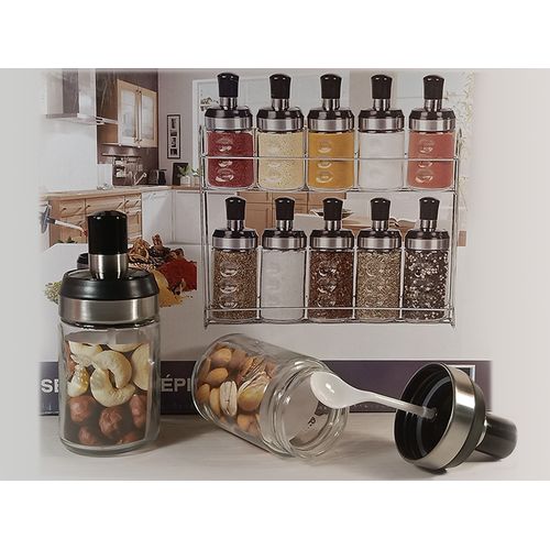 Coffret le Commis - 8 pots - Coffret épices sel poivre à offrir