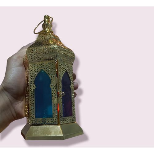 product_image_name-Generic-Bougeoir marocain,6 feuilles de verre coloré cadre en métalفانوس مغربي-2