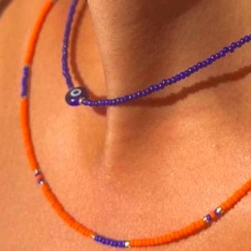 product_image_name-Generic-Pack de 2 Colliers Orange & Blue eye-2