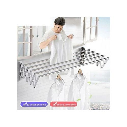 product_image_name-Generic-Sèche-Linge Étendoir Extensible Murale En Aluminium-1