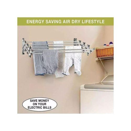 product_image_name-Generic-Sèche-Linge Étendoir Extensible Murale En Aluminium-4