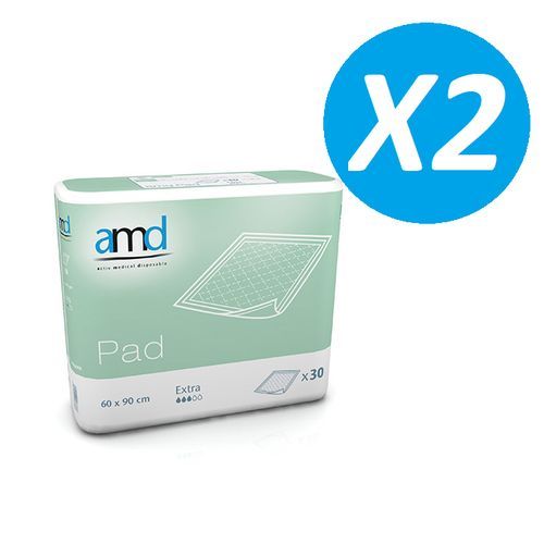 Amd PACK ECONOMIQUE 2 x 30 Alèse jetable PAD pour incontinence 30