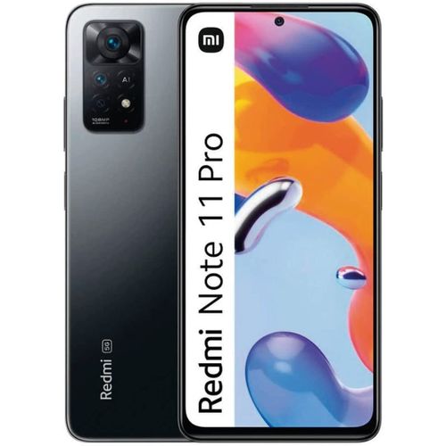 Redmi Note 11 Pro (8Go, 128Go) - AMOLED de 6,67’’ 67 W -108MP- Gris