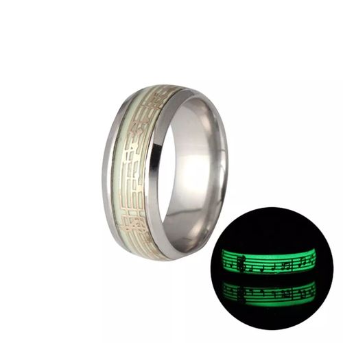 Bague lumineuse acier inoxydable Anneau brillant Rythm PrixPad