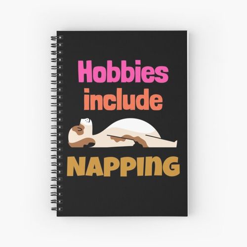 product_image_name-Generic-Hobbies include Napping Spiral Notebook Bloc note-1