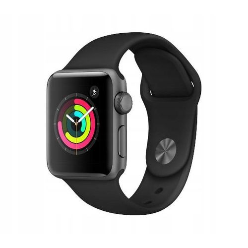 product_image_name-Generic-bracelet Apple Watch, Bracelet milanais en silicone pour Apple Watch 42/44 MM - Noir-2