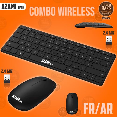 Souris clavier sans fil, 2,4 G, clavier sans fil, souris et