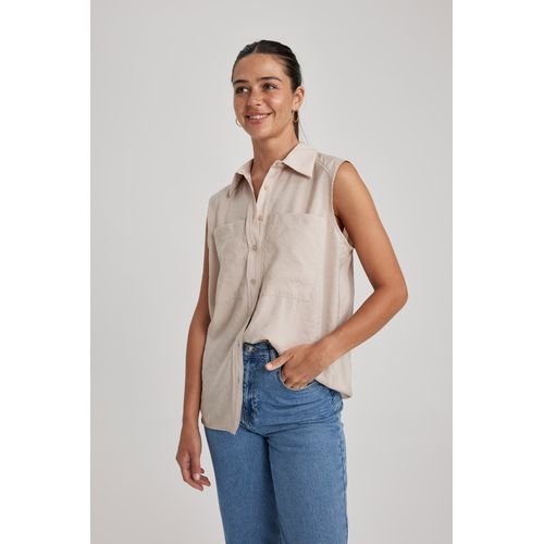 Chemise sans manche femme pas cher clearance