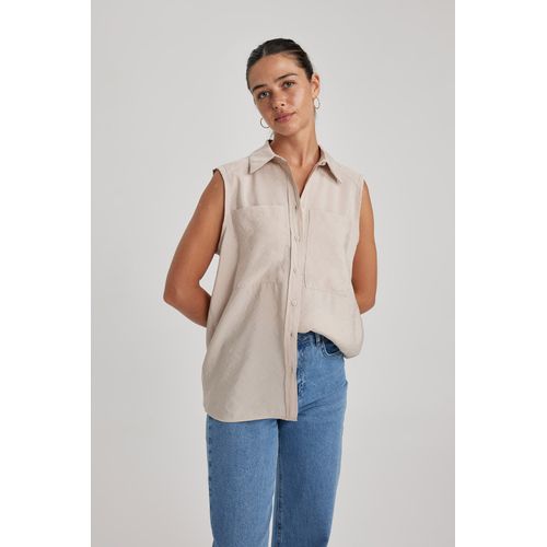 Chemise longue sans manche femme on sale