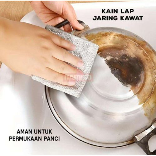 product_image_name-Generic-Serviette de vaisselle magique de cuisine, élimination de la rouille, livres en fil d'acier métallique, chiffon, cuisinière à micro-ondes, outils de nettoyage, gril-2