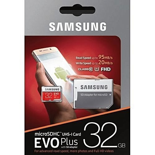 Samsung Carte Mémoire 32 G Micro SD EVO plus 32GB à prix pas cher