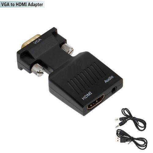 ADAPTATEUR VGA VERS HDMI AVEC AUDIO