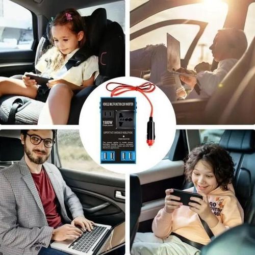 product_image_name-General-عاكس سيارة 1500 واط – محول من 12/24V DC إلى 220V AC مع 4 منافذ USB لأجهزة الكمبيوتر الشخصي والهواتف الذكية والأجهزة الإلكترونية-3