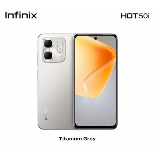 HOT 50i X6531 – 6.7" – 128 Go ROM – 6 Go RAM + 6 Go Étendue – Titanium Grey
