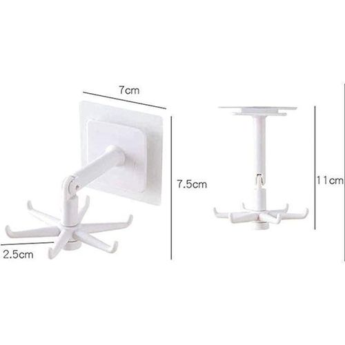 product_image_name-Generic-Lot de 4 crochets de cuisine auto-adhésifs, rotatifs à 360 degrés noir et blanc-5