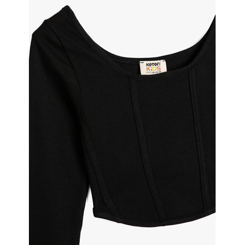 product_image_name-Koton-T-shirt Fille - Noir-3