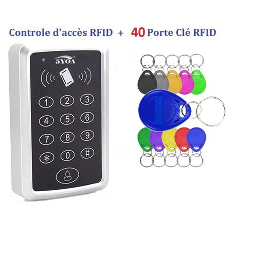 Generic Digicode, Clavier de contrôle d'accès RFID 125KHz Avec 40 Tags  RFID, lecteur de carte EM à prix pas cher