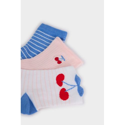 product_image_name-Defacto-مجموعة من 3 جوارب طويلة من القطن للبنات-4