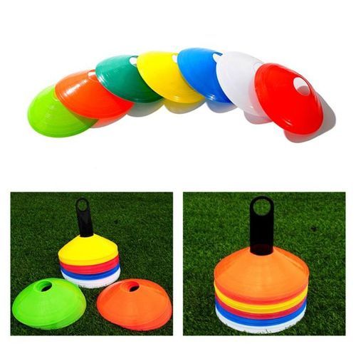 Generic 50 PCS disque plot d'entrainement football accessoires avec support à  prix pas cher