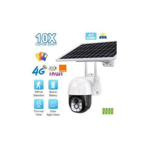 product_image_name-Generic-Caméra solaire compatible avec SIM 4G tracker de mouvement zoom 10x V380 -1