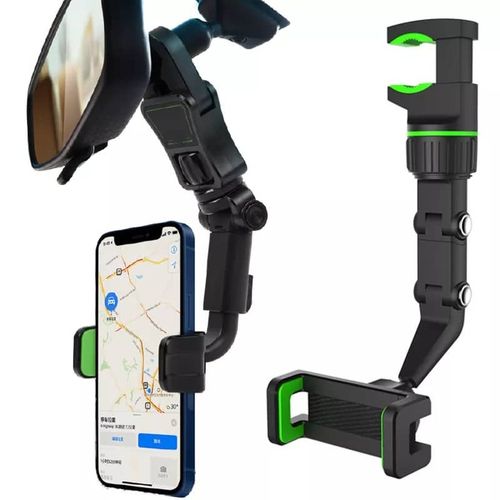 Super Support de Téléphone de Rétroviseur pour Voiture Rotatif 360°  Multifonction 