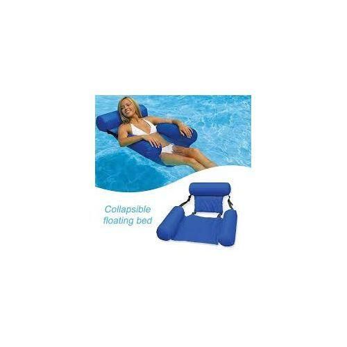 product_image_name-Generic-Grand Matelas Chaise Lit flottant gonflable hamac Piscine Lounge pour plage piscine blue-4