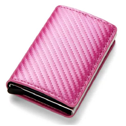 product_image_name-Generic-حامل بطاقات أوتوماتيكي من الألومنيوم والجلد، مزود بتقنية RFID، يحجب الشعار وحامي البطاقة المصرفية-2