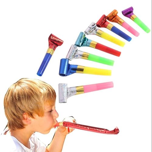 Generic Sifflet de fête d'anniversaire de papier pour enfants, accessoires  de fête,10pcs à prix pas cher