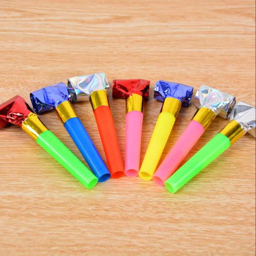 Generic Sifflet de fête d'anniversaire de papier pour enfants, accessoires  de fête,10pcs à prix pas cher