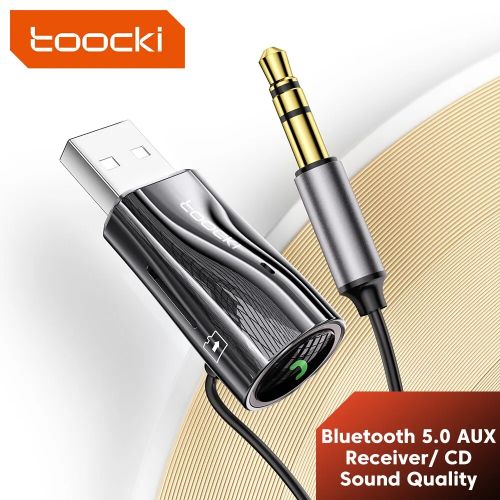 Toocki Adaptateur Bluetooth récepteur auxiliaire de voiture,Dongle USB jack  3.5mm Audio à prix pas cher