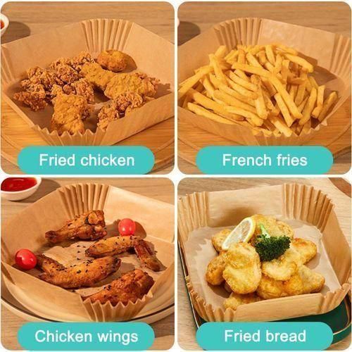 product_image_name-Generic-ورق خبز يمكن التخلص منه للمقلاة الهوائية – 350 قطعة مربعة غير لاصقة ومقاومة للحرارة، ملحقات للمقلاة بدون زيت-4