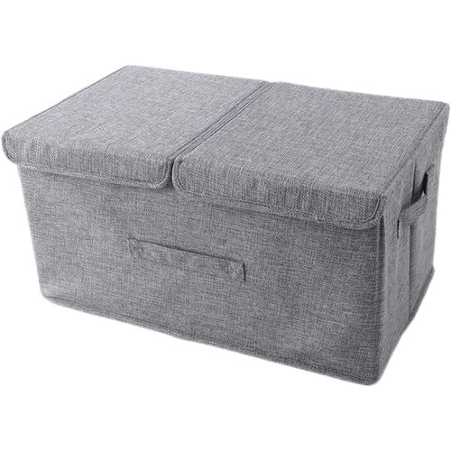 Boîte de rangement tissu, Avec couvercle