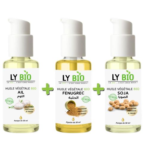 product_image_name-LY BIO-PACK HUILE AIL 50ML - POMPE + HUILE FENUGREC 50ML - POMPE + HUILE SOJA 50ML - POMPE-1