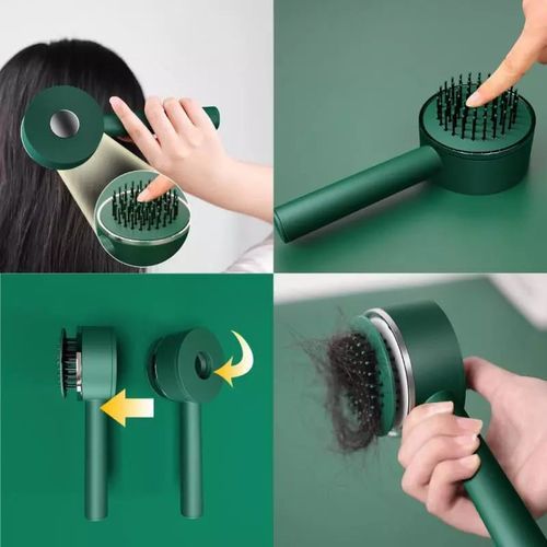 Generic Brosse à cheveux, peigne professionnel, une touche autonettoyante,  antistatique à prix pas cher