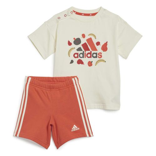 Adidas Ensemble T shirt imprime integral Eseentials Beige