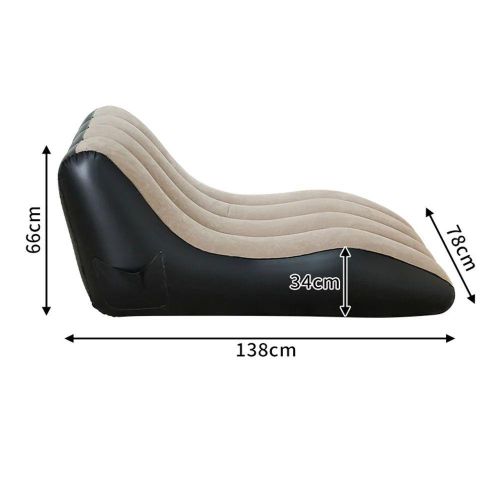 product_image_name-Generic-Fauteuil Gonflable Inclinable Ergonomique – Détente Intérieure & Extérieure - Canapé gonflable, chaise longue pour salon- 138x66cm-2