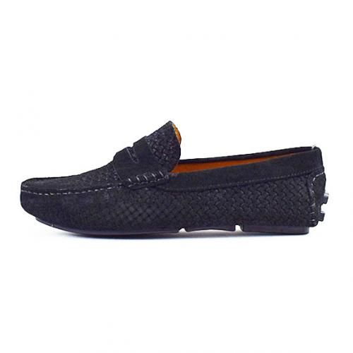 Generic CHAUSSURE POUR HOMME MOCASSIN 723 noir daim prix pas