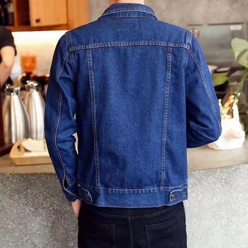 Generic JACKET JEAN homme Bleu marine à prix pas cher