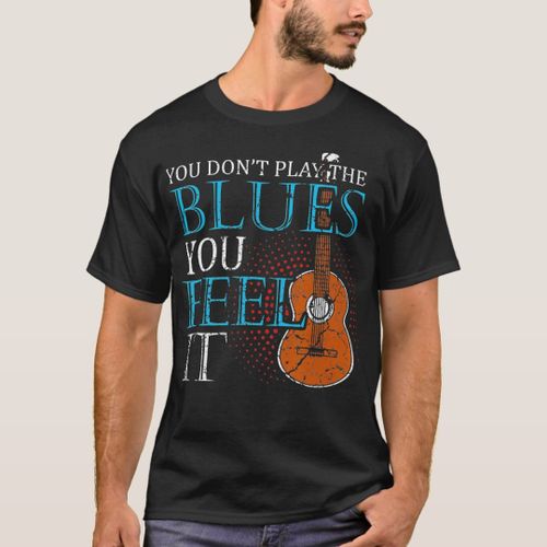 product_image_name-Generic-Blues Music Music Band Lover Guitar Teacher T-Shirt-1