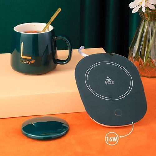 product_image_name-Lucky-كوب قهوة محظوظ من السيراميك مزود بوسادة تسخين أوتوماتيكية بدرجة حرارة 55 درجة مئوية توفير سريع للطاقة حرارة سريعة-1