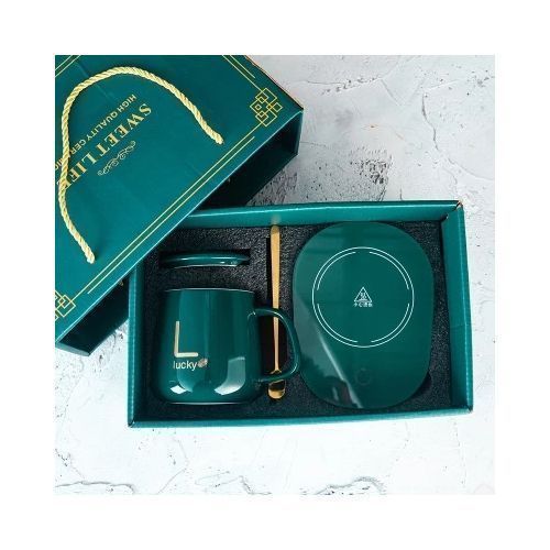 product_image_name-Lucky-كوب قهوة محظوظ من السيراميك مزود بوسادة تسخين أوتوماتيكية بدرجة حرارة 55 درجة مئوية توفير سريع للطاقة حرارة سريعة-5