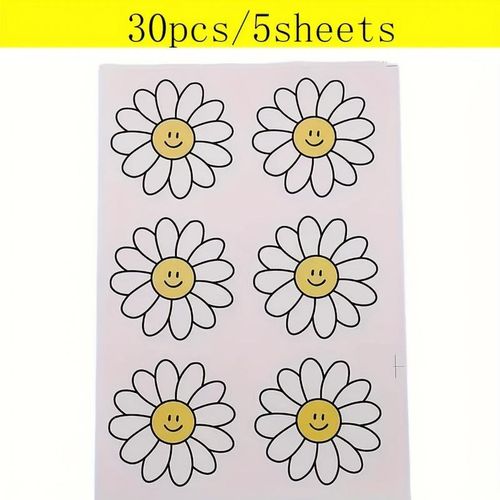 product_image_name-Generic-30pcs Étiquettes de cadeaux mignonnes en fleur - Marguerite blanche avec centre jaune, Adorables tags en papier pour l'emballage, les décorations de fête et les artisanats, Fournitures de cadeaux-5