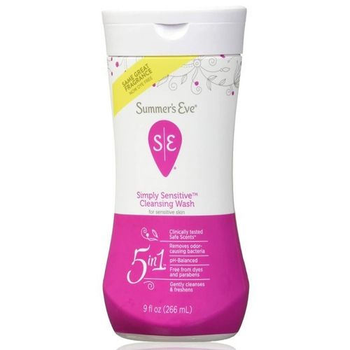 summers eve Lotion gel intime nettoyant pour femme Simply sensitive