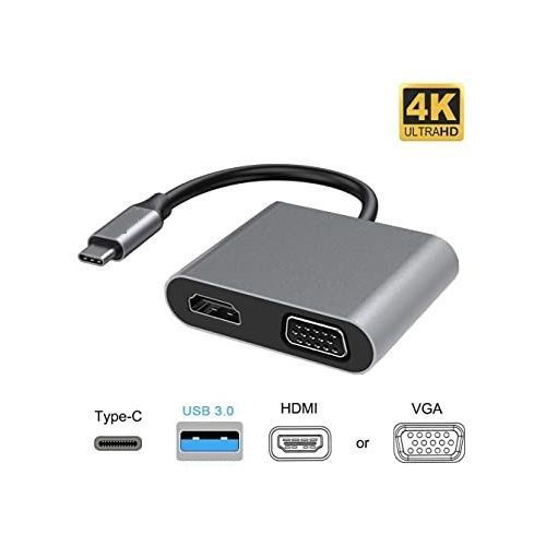 ADAPTATEUR USB TYPE C VERS HDMI ET VGA
