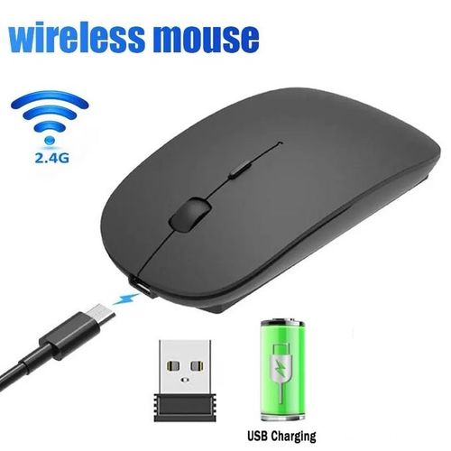 Souris Bluetooth sans fil - Mini souris rechargeable et silencieuse