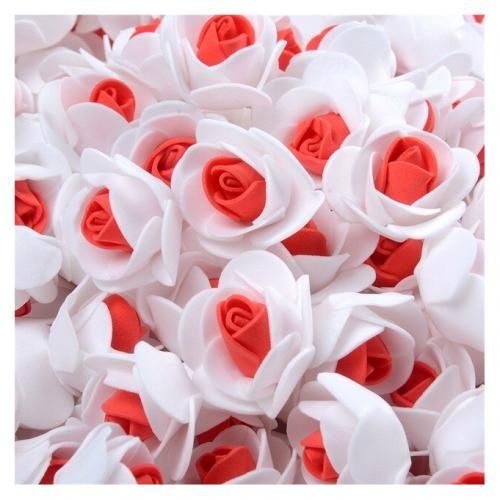 Generic 50 pièces Double couleur Mini Rose décoration mariage fête  fournitures à prix pas cher