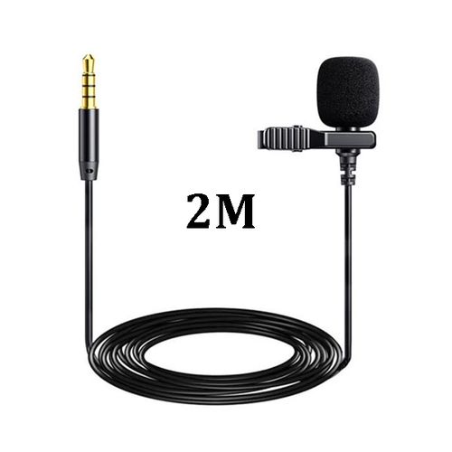 Jmary Micro-Cravate Mic PRO, AUX, Cable Voix Hi-Fi ,Enregistrement