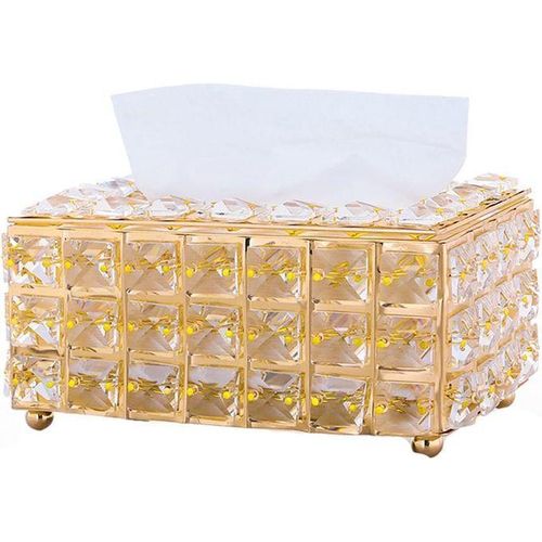 product_image_name-Generic-Boîte à mouchoirs cristal, Couverture de tissu rectangulaire, boite décorative de table-5