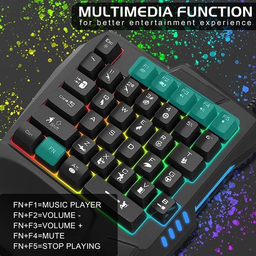 product_image_name-Jedel-Mini Clavier Gaming Monomains RGB K601 – 35 touches, macros FN, repose-poignet, USB filaire, anti-ghosting intégral K601-5